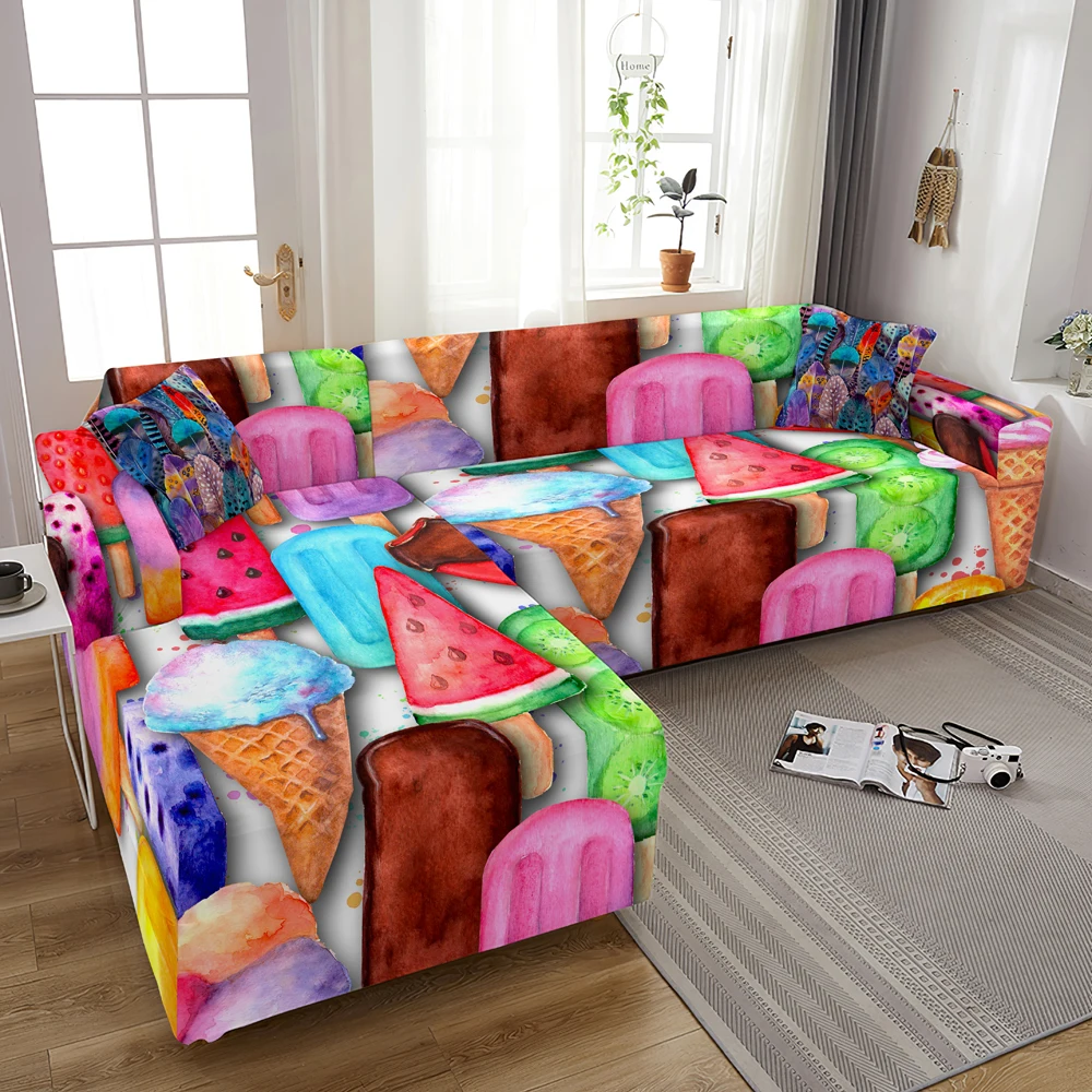 Spandex Stretch Sofa Slipcover Pillow Case Cushion Couch Furniture Cover Decor 