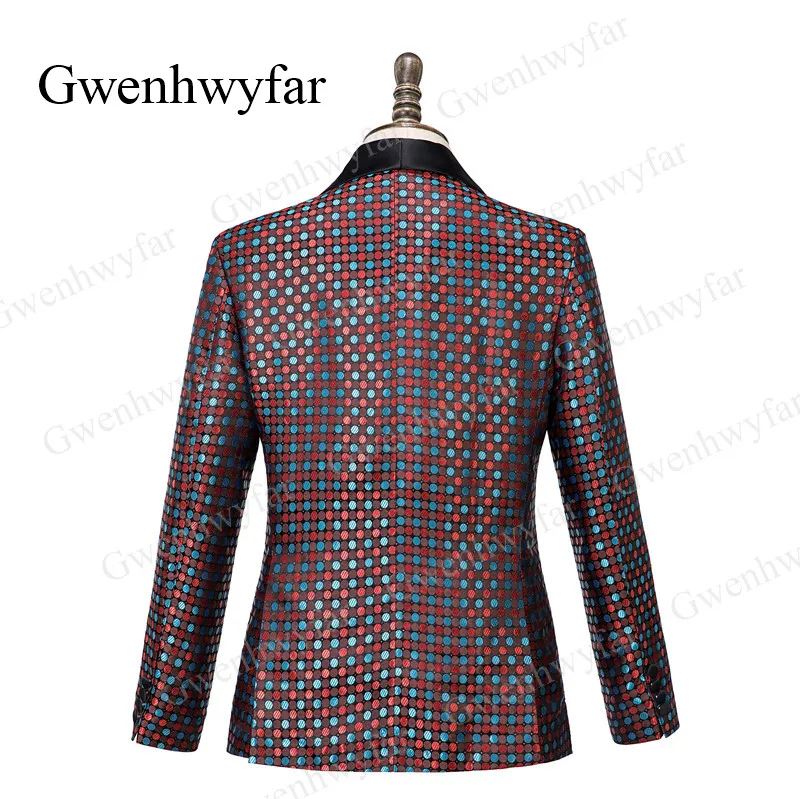 Gwenhwyfar, мужские костюмы из 3 предметов, осень, банкетная серия, красные, синие, в горошек, смокинги для жениха, мужские свадебные смокинги, черный нагрудный жилет, костюмы, наборы