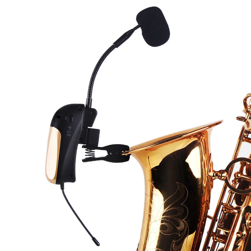 Беспроводной микрофон для саксофона saxo mic 100 метров профессиональная сценическая производительность саксофон Беспроводная система