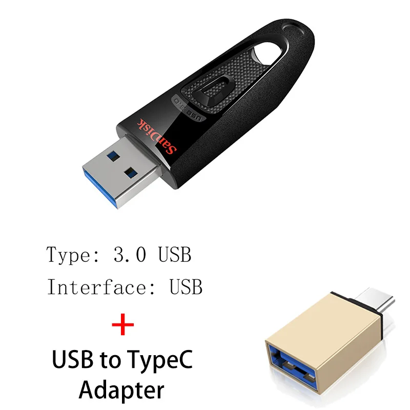 CZ48 B Sandisk USB 3,0 Флешка 128 Гб 64 ГБ 32 ГБ 256 ГБ USB флеш-накопитель 32 64 128 16 ГБ флеш-накопитель USB флэш-накопитель диск на ключе памяти - Цвет: CZ48 B
