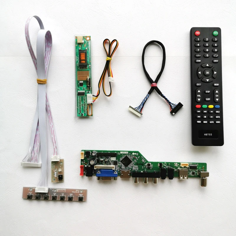 Для B121EW03/B121EW06 ноутбук ПК HDMI VGA USB пульт дистанционного управления 1280*800 LVDS кабель 20-Pin 12," 1 CCFL ЖК-дисплей контроллер карты DIY kit