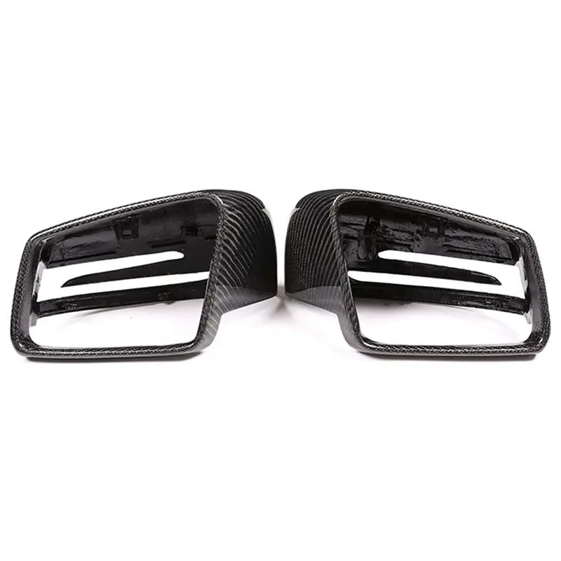 2X настоящий углерод для Mercedes Benz A W176 B W246 C W204 E W212 Cla W117 Gla X156 Glk X204 Cls класс W218 зеркало заднего вида крышка бухта