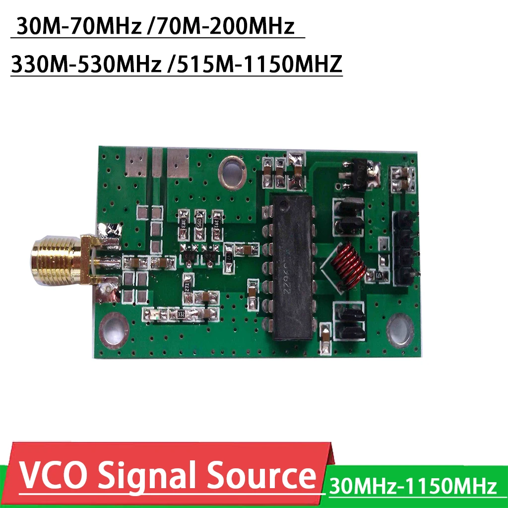 DYKB 30-1150MHz VCO Voltage controlled oscillator RF Signal Source Generator FOR Ham Radio Amplifier measurement, antenna 2