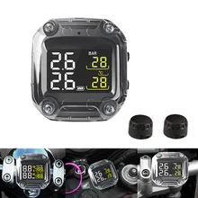 M3 водонепроницаемый мотоцикл в режиме реального времени мониторинга давления в шинах TPMS беспроводной ЖК-дисплей внешний датчик