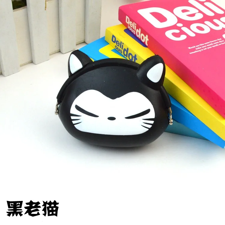 Cute Cartoon Animal Coin Soft Silcone Purse WOMEN'S Key Bag Soft Surface Buckle Earphone Bag Manufacturers Wholesale