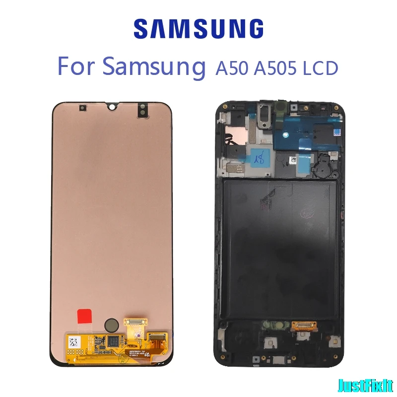 Для Super Amoled для samsung Galaxy A50 SM-A505FN/DS A505F/DS A505 ЖК-дисплей кодирующий преобразователь сенсорного экрана в сборе