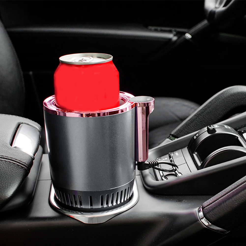 Car Heating Cooling Cup 2 in 1 Car Office Cup Warmer Cooler 12V Smart Cup Mug Holder Tumbler Cooling for Drink Can Baby Bottle 12 volt fridge