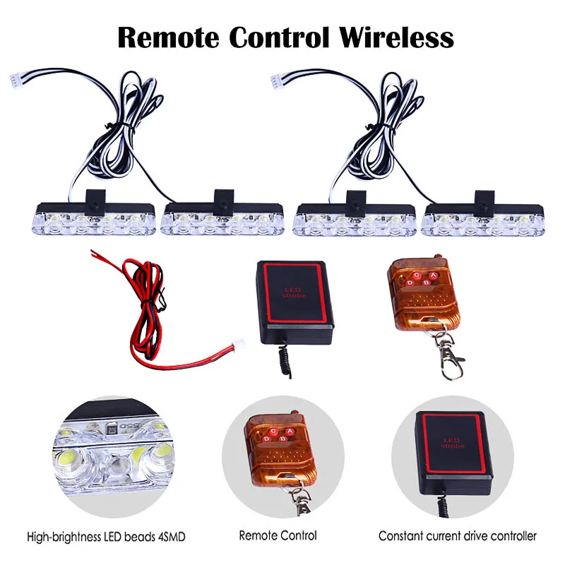 360 Grad drehbare LED magnetische Warnleuchte blinkt wiederauf ladbar gelb  weiß Verkehrs sicherheits blitz Auto Sicherheits signal Licht - AliExpress