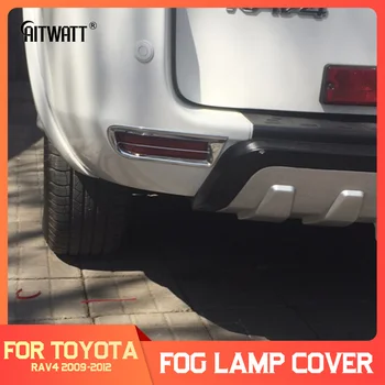 

Fit For Toyota RAV 4 RAV4 2009-2012 ABS Chrome Car Rear Fog Light Cover Trim Tail Foglight Lamp Frame Styling Accessories 2pcs
