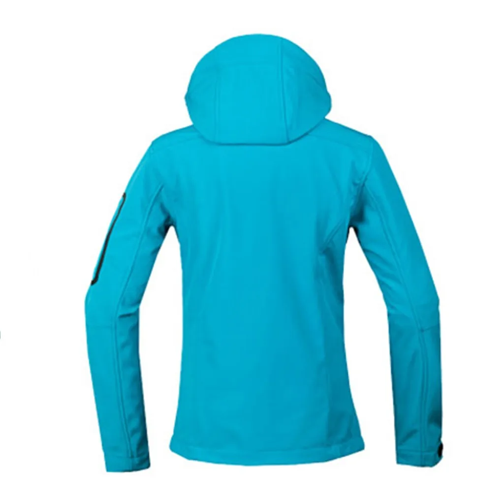 Hooded collar high collar zipper decorative winter Womens Autumn Casual Waterproof Quick-drying Breathable Sport Outdoor Coat