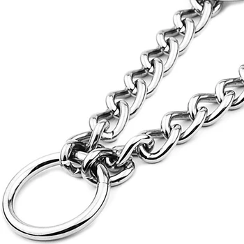 

2020 New multiple colour Pet Dog Collar Adjustable Collar with Chain Large Dog Training Accessories