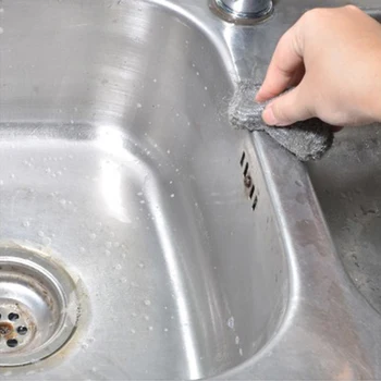 

Stainless Steel Wire Ball Dish Pan Pot Scrubber Cleaning Brush Tool 1Useful