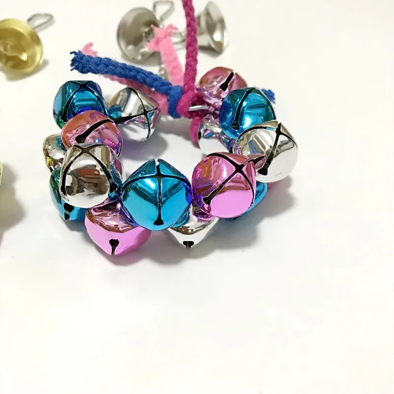 2P2pcs/набор красочных домашних птиц игрушка попугай на Рождество Pet String игрушки Клетка Подвесные Украшения Из Красного войлока для см