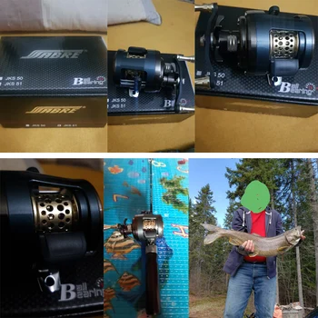 شراءالصيد بكرة JKS الطعم الصب 12BB 6.2:1 نسبة والعتاد إغراء Baitcast بكرات طبل عجلات اكسسوارات الصيد Pesca خيط صنارة الصيد عجلة