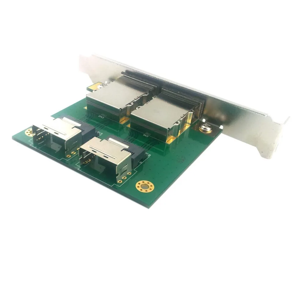 Mini SAS SFF-8088 к SAS 36Pin SFF-8087 PCBA гнездовой адаптер с кронштейн pci