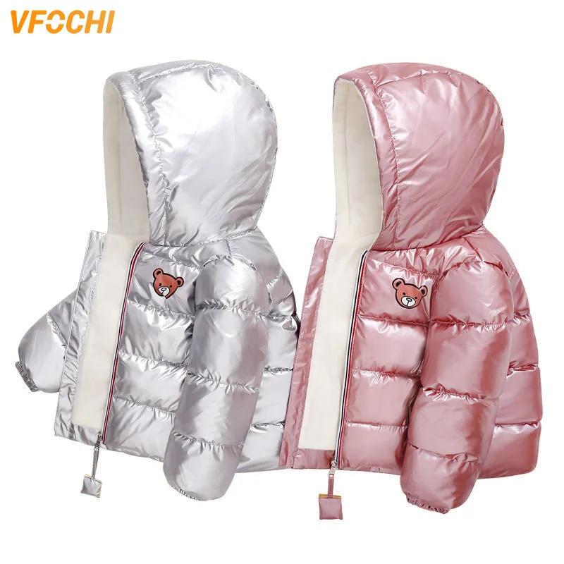 

VFOCHI 2020 Boy Girl Down Coats Kids Winter Jacket Parka Children Flannel Lining Snowsuit Unisex Boy Girl Thick Hoodie Outwear