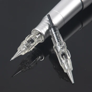

100pcs/lot Agulhas Easy Click Disposable Sterilized Permanent Makeup Needles Cartridge For Eyebrow Lip Rotary Swiss Machine Pen