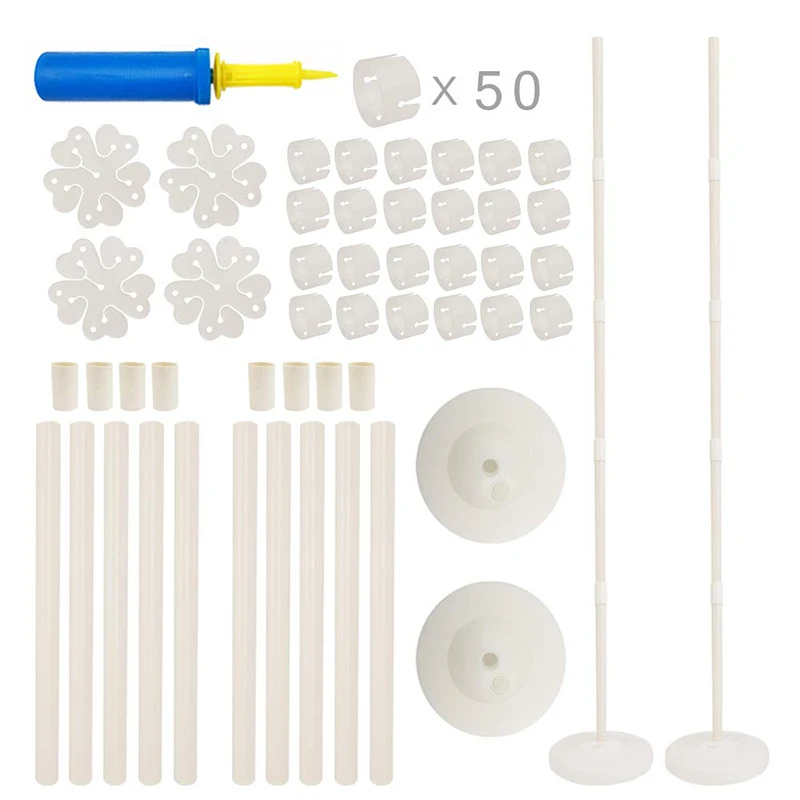 

57pcs/kit Plastics Balloon Arch Garland Kit Base Rod Buckle Festival Party Wedding Birthday Decoration Kids Adult