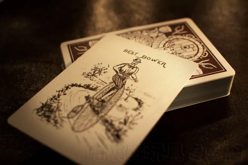 Bicycle Amber Stag Club 808 Playing Cards Regular Bicycle Deck Rider Back Card Magic Trick Magic Props
