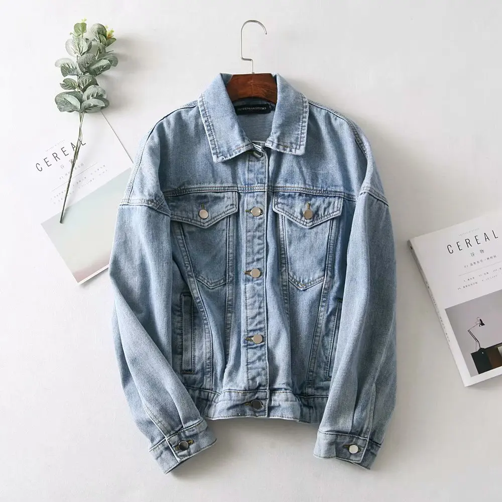 

C2 #2019 Spring New Style Casual Wind Multi-pockets Casual Loose Cowboy Jacket