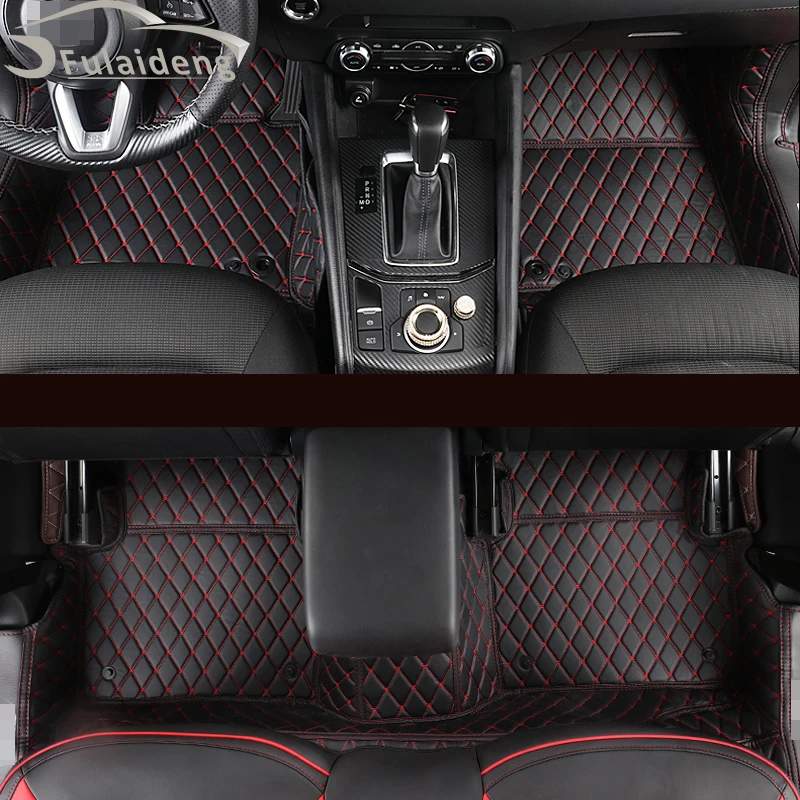 Автомобильные аксессуары подходят для Mazda CX-5 CX5- внутренний кожаный коврик 1 комплект