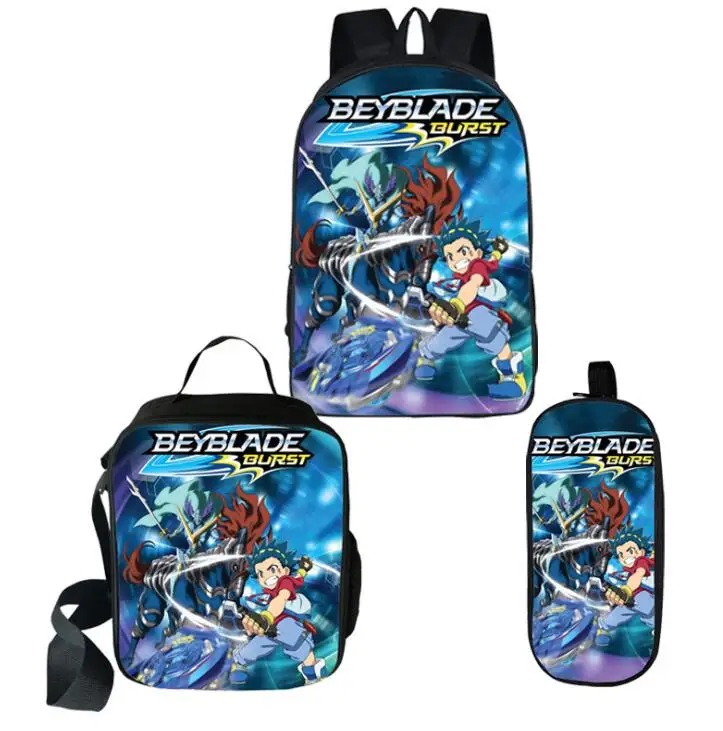 Крутая детская школьная сумка Набор Аниме Beyblade Burst Evolution школьные сумки рюкзак для девочек мальчиков ортопедические школьные сумки