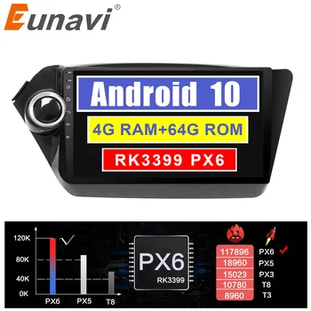 

Eunavi 2 Din Car radio GPS For Kia k2 rio 3 4 2010-2016 Multimedia stereo navigation Autoradio IPS TDA7851 Android 10 4GB 64GB