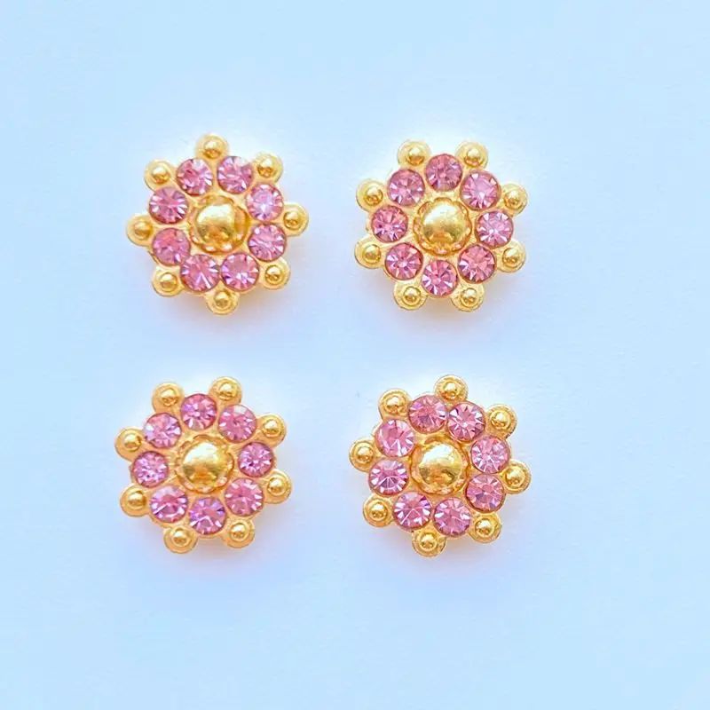 50Pcs 10mm Snowflake Shape Beads for Decoration