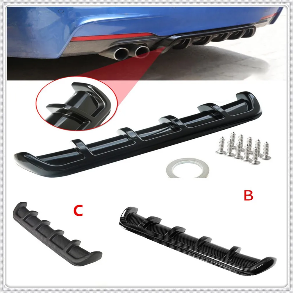 

ABS Car Rear Shark Fin Style Curved Bumper Lip Diffuser for Skoda Opel DAF RAM Trucks Paccar Ford Otosan Chrysler