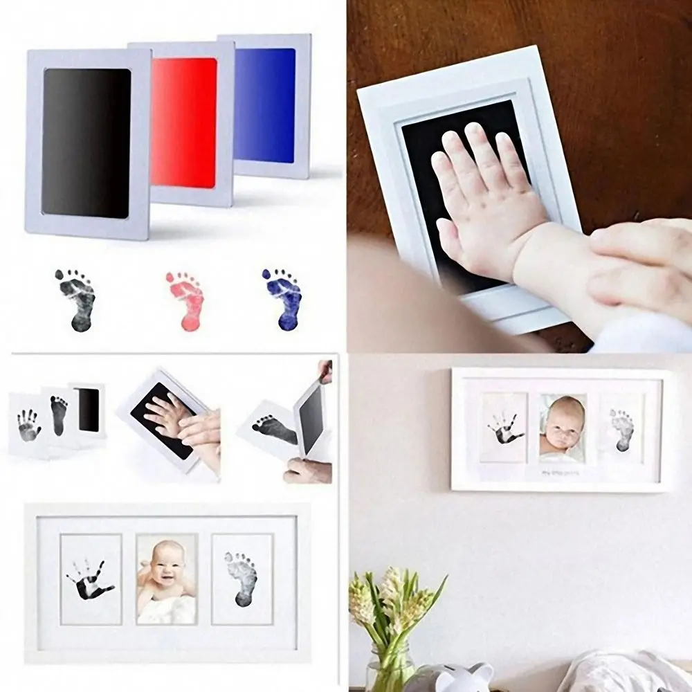 Non-Toxic Baby Handprint Footprint Maker Pad Safe Infant Newborn Touch Ink Growth Souvenirs Keepsake Memorial Gifts | Мать и ребенок