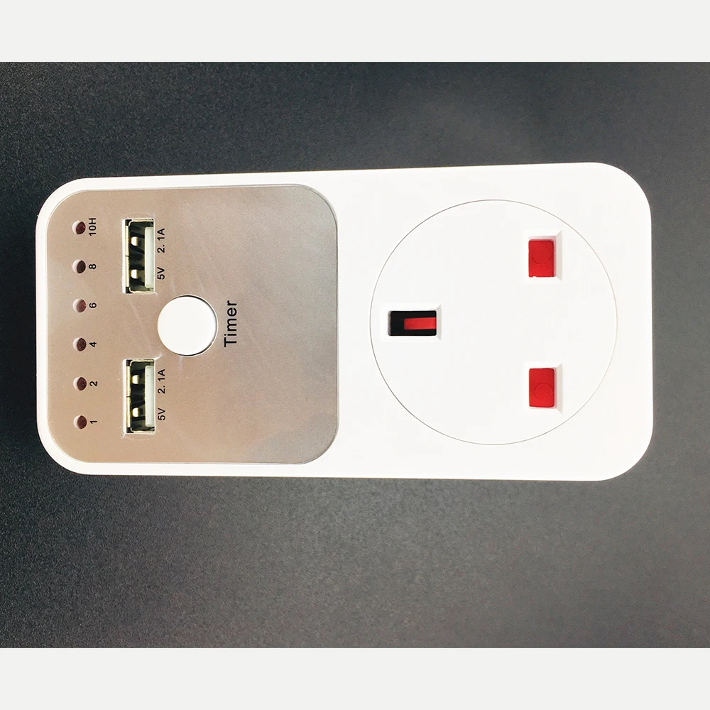 UK/FR/EU штекер домашний настенный стол USB зарядное устройство адаптер штекер таймер обратного отсчета умный переключатель времени таймер