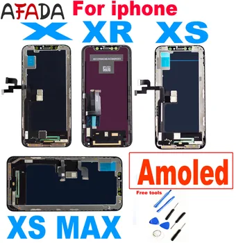 

Amoled LCD For iPhone X XR XS MAX LCD Display Touch Screen Digitizer Assembly Replacement For iPhone XS MAX SOFT or Hard LCD