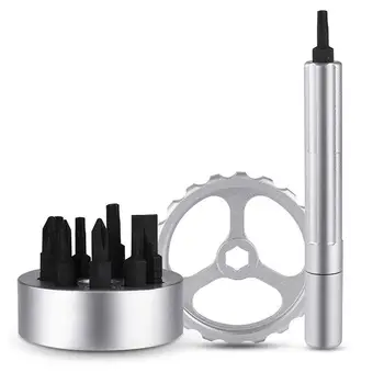 

10pcs Screwdriver Bits Spinner Drive Steel Aluminum Alloy 10 in 1 Eyeglasses Electronic Devices Repair Hand Multi-tool