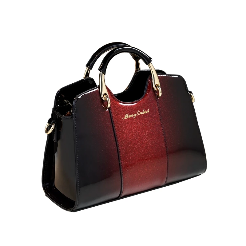 korean style simple pillow shoulder bags handbags women top handle bag patent leather messenger clutch women handbags leather shoulder bag