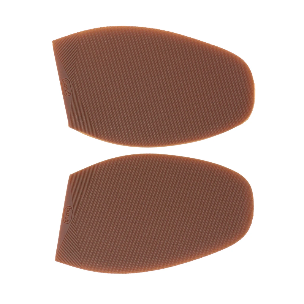 Stick/Glue on Soles DIY Non Slip Grip Pad Tips Replacement for Shoe Sole Repair- Brown