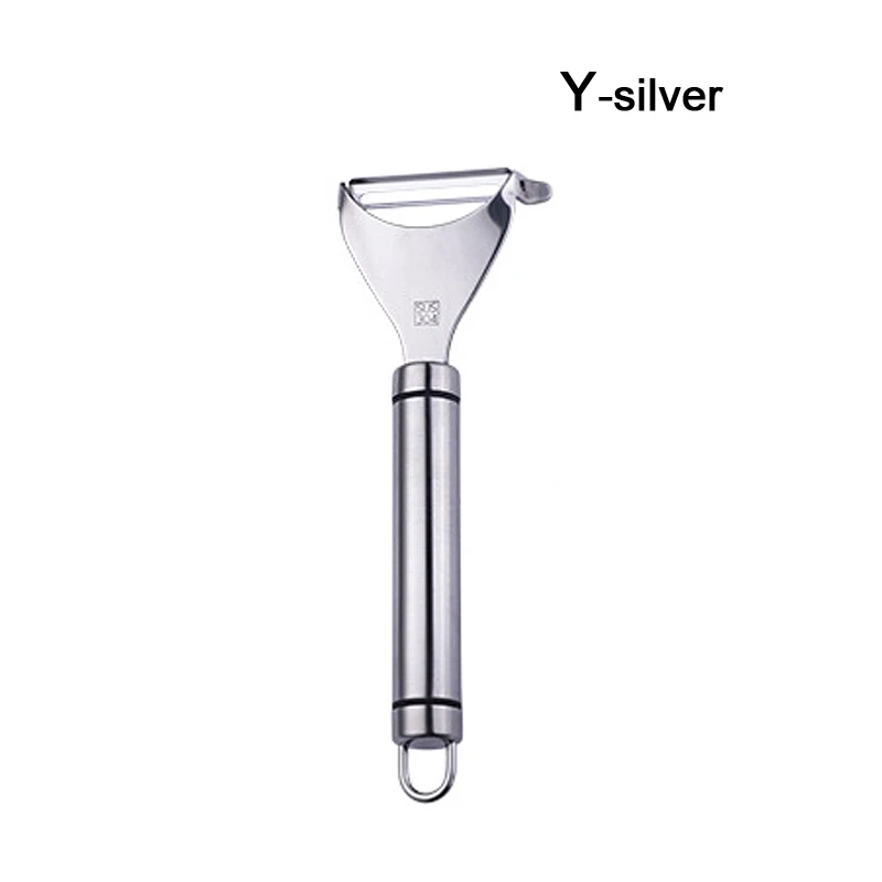 Y-silver Многофункциональный кухонный скребок для фруктов, овощей, картофеля, для удаления кожи, яблоко, Овощечистка, высокое качество, бытовой нож для очистки огурец - Цвет: Y-silver