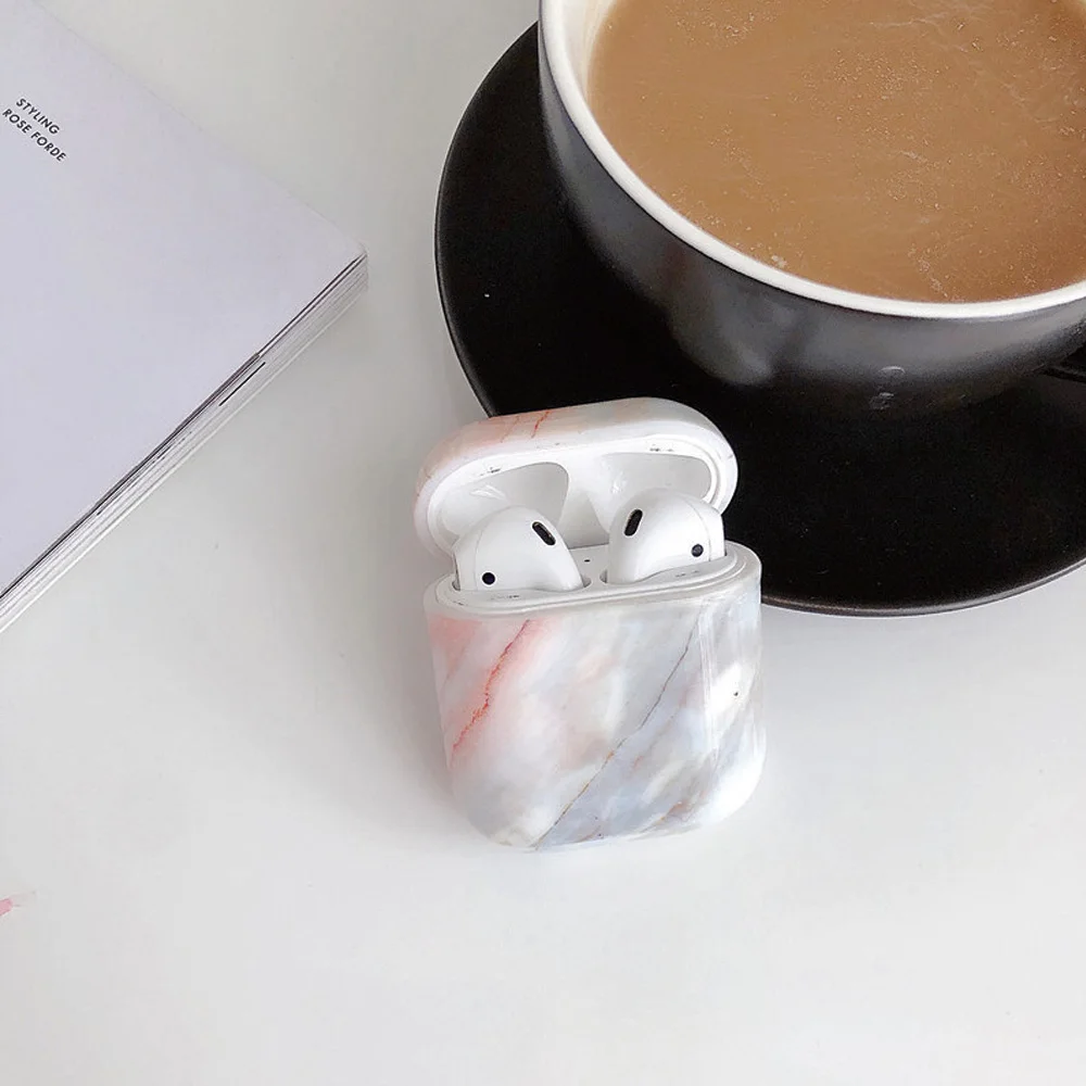 Чехол для наушников Apple Airpods чехол Мраморное прекрасное покрытие для Apple Airpods 2 1 чехол Аксессуары для наушников для Air Pods Box