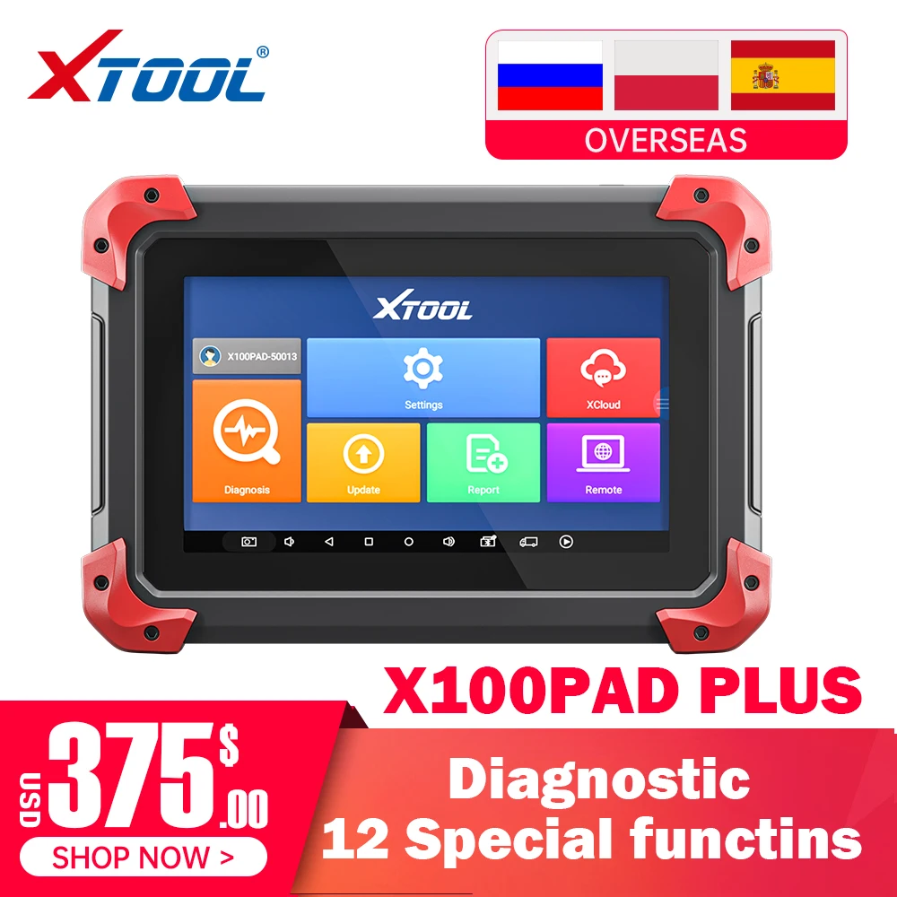 US $419.20 XTOOL X100PAD PLUS OBD2 Scanner Car Diagnostic Tool Code Reader PK MK808 X100PAD Key Programmer Support Update Online