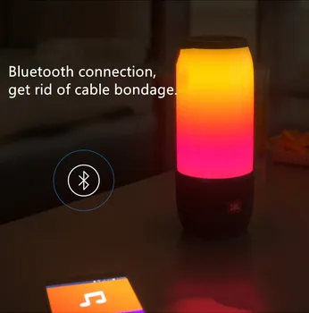 

Colorful Lamp Bluetooth Speaker Outdoor Mini Portable Wireless Music Speakers Card Small Subwoofer ColumnsF4075A