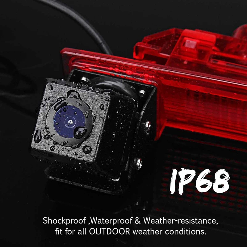 Car Hd Rear View Camera Spare Camera Brake Light for Transporter T5& T6