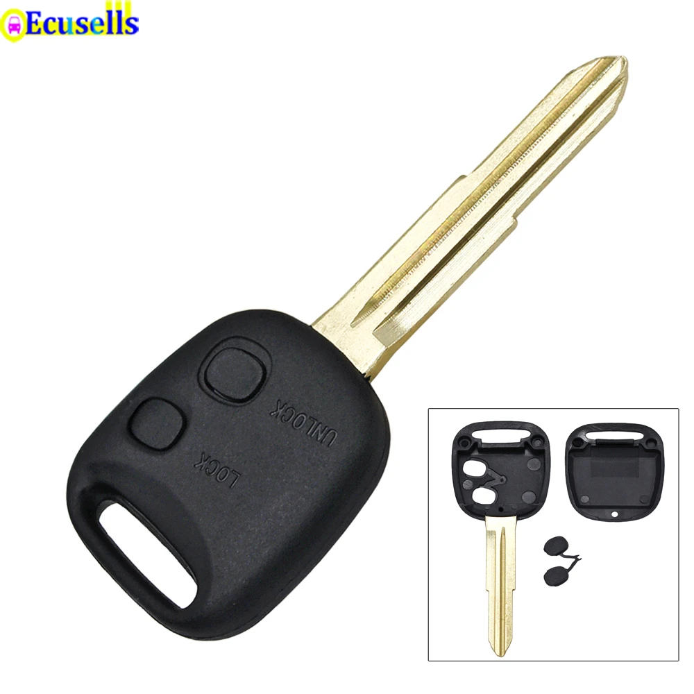 2 Buttons Replacement Key Fob Case Key Shell for Daihatsu Key Blank 