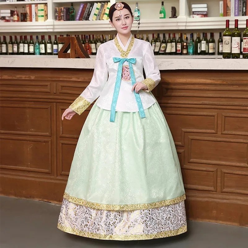style 13 Корейский ханбок одежда для косплея традиционное женское платье костюм для танцев с длинным рукавом бальное платье сценические наряды - Цвет: style 13