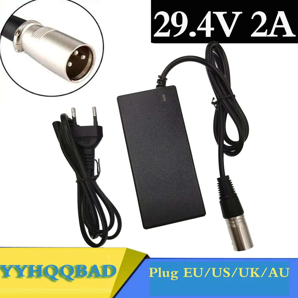 29 4 V 2A зарядное устройство для 24V 25 2 9 7S литиевая батарея e bike EU/AU/US разъем коннектор