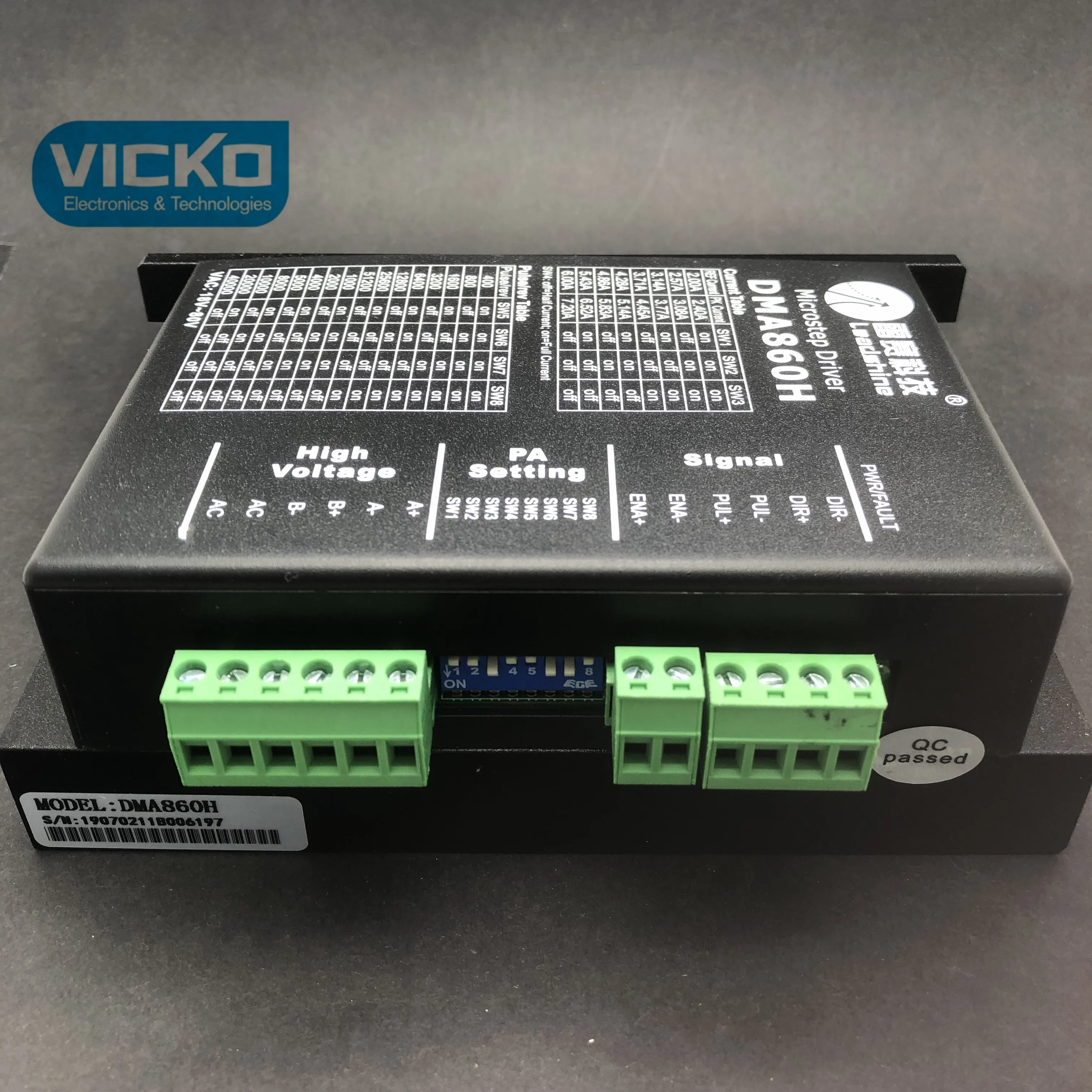 [YK] Cloudray Leadshine 2 трехфазного шагового двигателя DMA860 18-80VAC 2,4-7.2A DMA860H переключатель