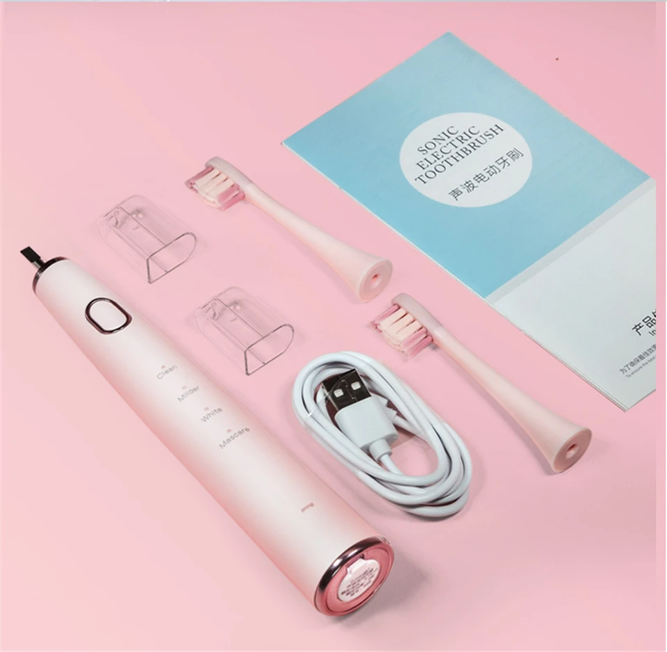 Powerful Electric Toothbrush 45000time/min Rechargeable Ultrasonic Washable Electronic Whitening Waterproof Teeth Brush with Box