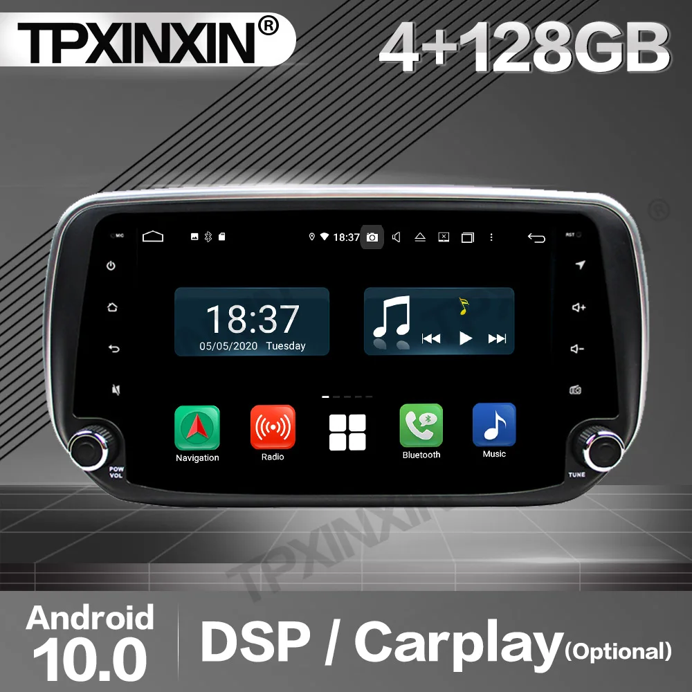 128G Carplay Car Radio 2 Din Stereo Receiver Android For Hyundai IX45 Santa Fe 2019 2020+ GPS Navigation Player Audio Head Unit
