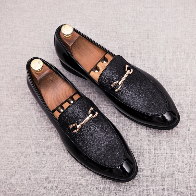 Fashion Pointed Toe business Dress Shoes Men Loafers Leather Oxford Shoes for Men Formal Mariage slip on Wedding party Shoes k4