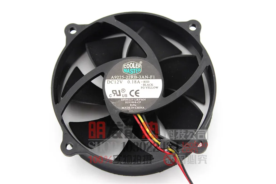 DC12V 0.18A CPV A9225-22RB-3AN-F1 Круглый Вентилятор