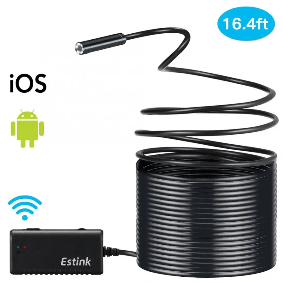 

5M Rigid Flexible Wifi Endoscope Borescope Camera 2.0 IP66 Waterproof Snake Inspection Cam camara endoscope for IOS Android