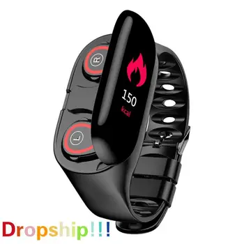 

INSTOCK! 1PC Newest AI Smart Watch With Bluetooth Earphone Heart Rate Monitor Smart Bracelet Long Standby Sport Watch Dropship